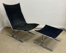 A 20th Century chrome framed chair with