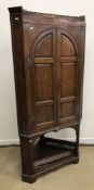 A 19th Century mahogany corner cupboard