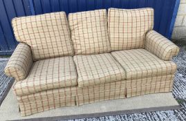 A modern Cresta Tweed type check upholst