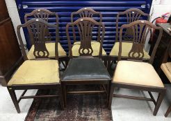 A set of six 19th Century mahogany Heppl