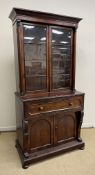 A Victorian mahogany secretaire bookcase