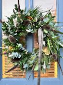 Christmas Wreath Workshop for 4 people - A private Christmas Wreath Workshop for 4 people at
