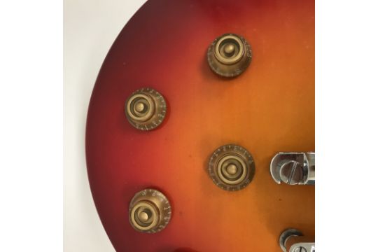 An Encore Les Paul copy electric guitar in sunburst, - Image 7 of 17