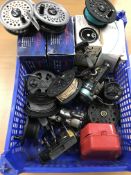A collection of various fly reels to inc