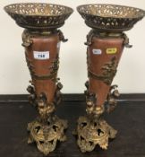 A pair of 19th Century gilt bronze mount