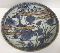 A Japanese blue, white, oxide green and