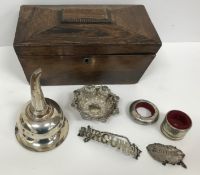 A 19th Century rosewood sarcophagus shap