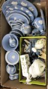 A collection of 30 plus Wedgwood blue Ja