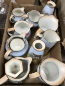 A box containing assorted Burleigh ware