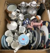 A box containing assorted sundry 20th Ce