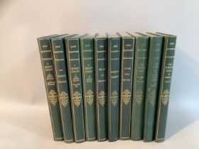 Uniform bound editions of Galsworthy, J. ten volumes, Grove edition, William Heinemann