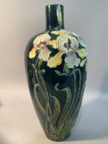 Julius Dressler, Biela, Austria Art Nouveau baluster vase with narrow neck, the body tubelined