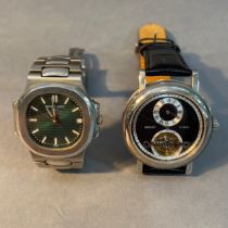 Two gentleman's wristwatches both with automatic lever movement