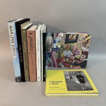 A small quantity of books on art, including Grayson Perry, Tracy Emin, Eve Hesse, Sarah Lucas and
