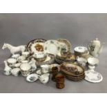 A collection of ceramics including a Sylvac horse