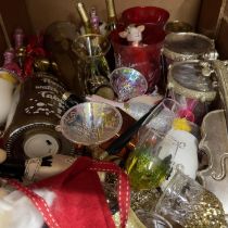 Christmas centrepiece, baubles etc