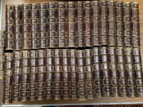 Waverley Novels pub by A & C Black Edinburgh in maroon half calf with gilt titles, marble edges