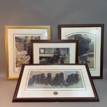 A collection of Four signed limited edition prints by Nigel Hemming, 'The New Recruit', 'Under
