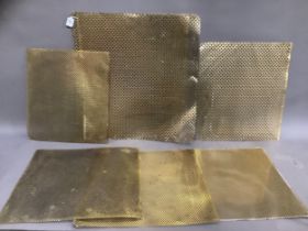 A quantity of brass sheeting for radiators