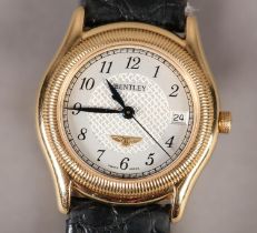 A BENTLEY LIMITED EDITION NO 037 THREE LITRE LADY'S WRISTWATCH , c1999, in 18ct gold case, Swiss