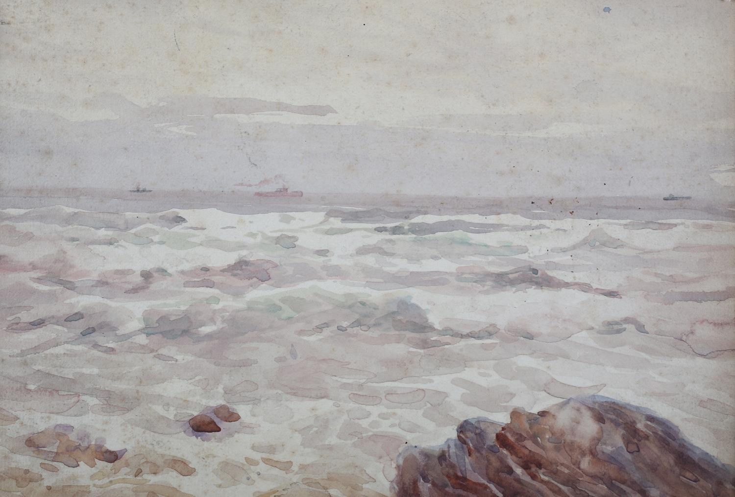 AUGUSTUS MORTON HELY-SMITH (1862-1941), 'Watergate, Newquay' and three coastal landscapes, a group - Image 3 of 5