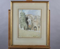 EDGAR ROWLEY SMART (1887-1934), Bolton Abbey, watercolour over pencil, signed, titled and dated 1919