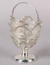 A VICTORIAN SILVER SUGAR OR BONBON BASKET, Chester 1899 for Geo Nathan & Ridley Hayes, having a