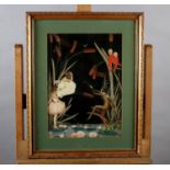 EDYTHE BOWYER (19th/20th century), Fairyfolk amongst bull rushes, watercolour and gouache, signed to