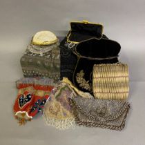 19th and 20th century beaded and crocheted bags: a selection of bags from later 19th century