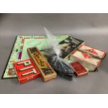 Vintage games including Monopoly, Mastermind, dominoes, draughts etc