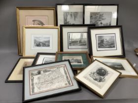 A large quantity of 19th Century and later engravings and prints