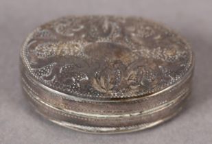 A George III silver vinaigrette Birmingham 1806 for John Shaw, chased scroll top with open oval