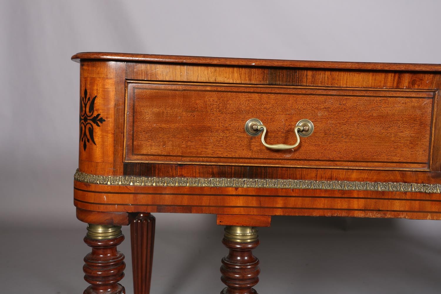 A George IV mahogany and rosewood crossbanded square piano, now converted to a side table, having - Image 4 of 7