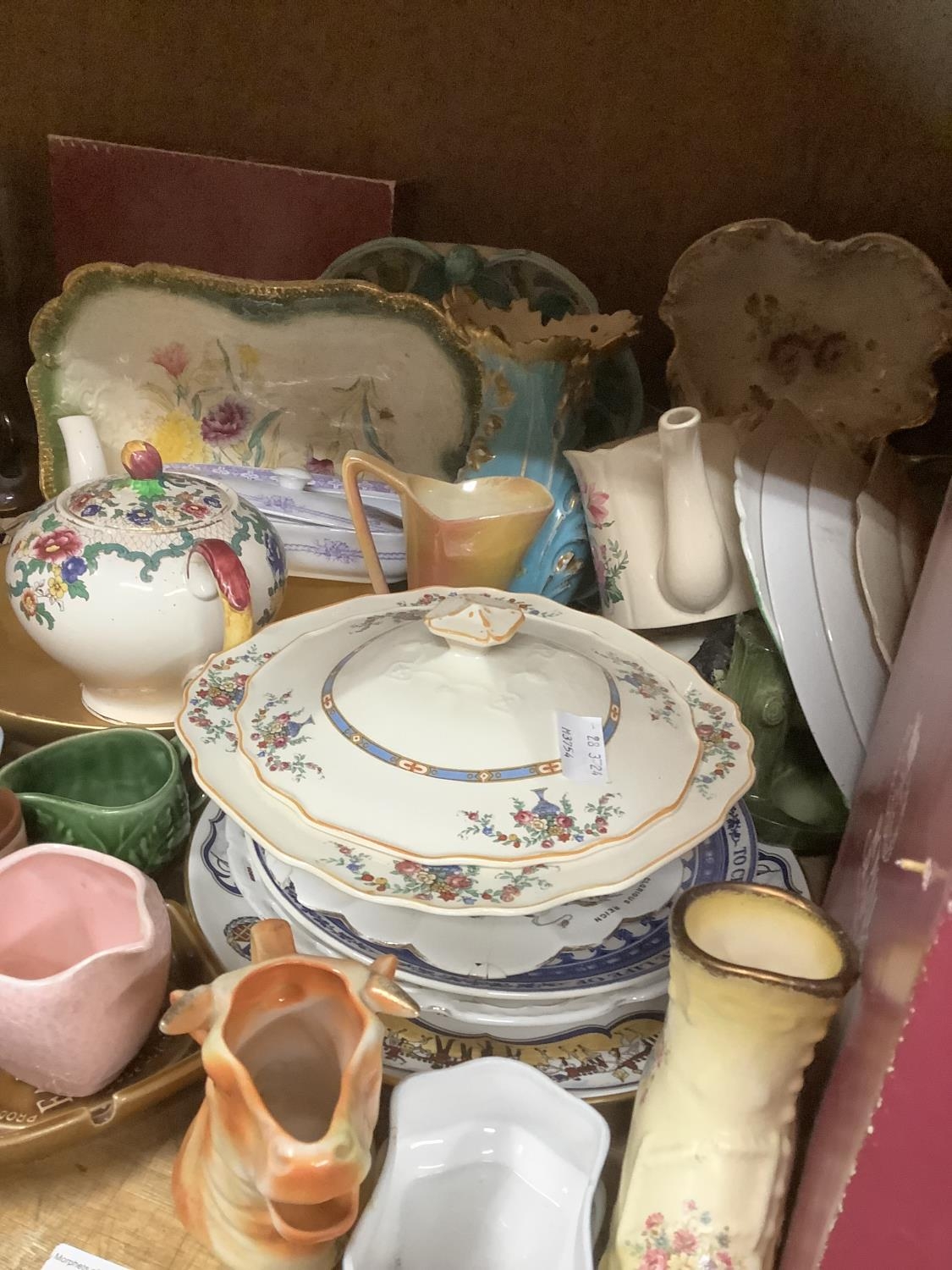 A collection of ceramics comprising moulded plates, Royal Grafton boxed plates, an Ironstone teapot, - Image 3 of 3