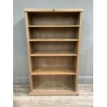 A set of Kerwood oak bookshelves, 87cm wide x 143cm high