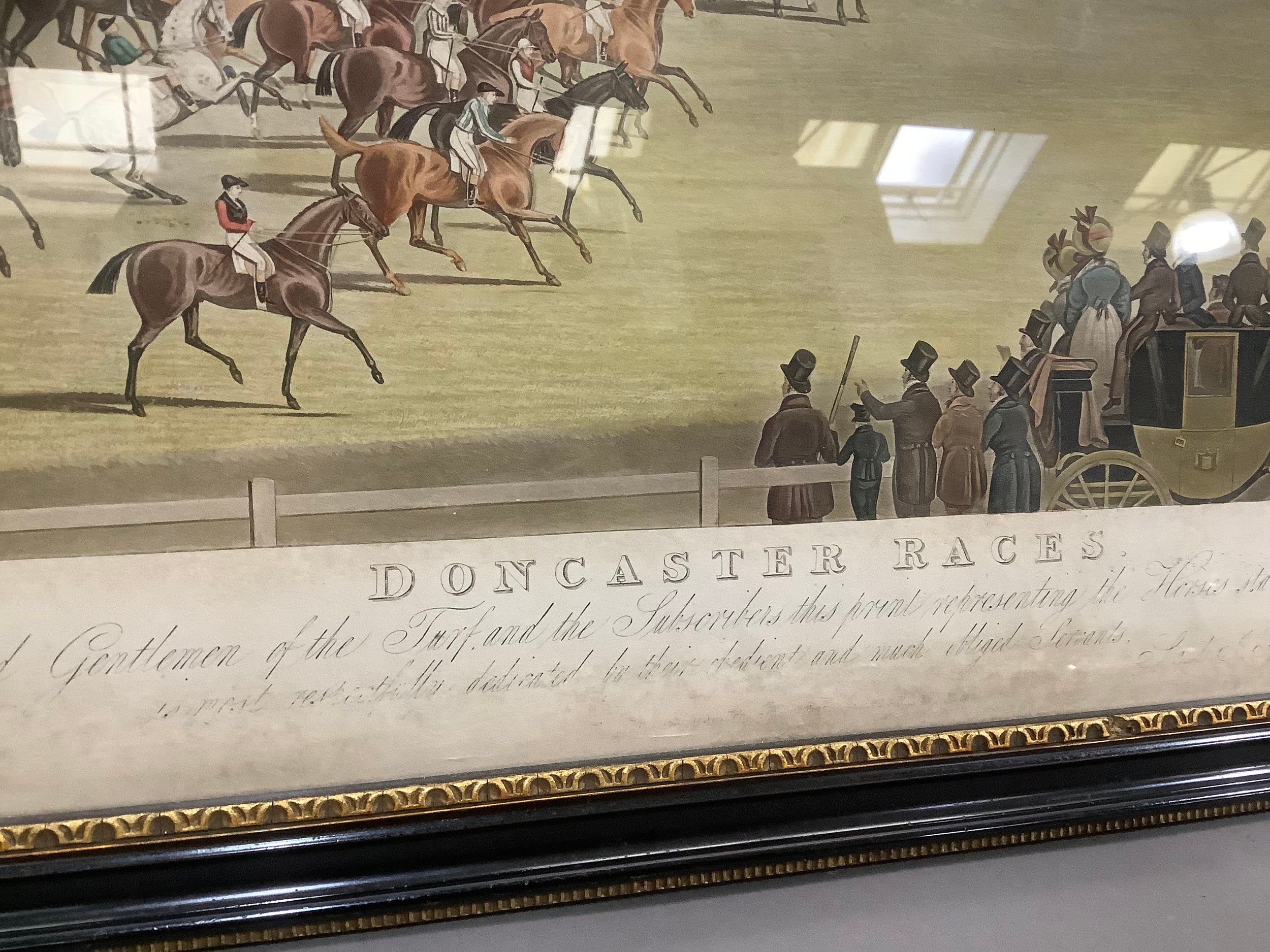 After James Pollard, engraved by Smart and Hunt, published 1833, Doncaster Races, horses starting - Image 2 of 3