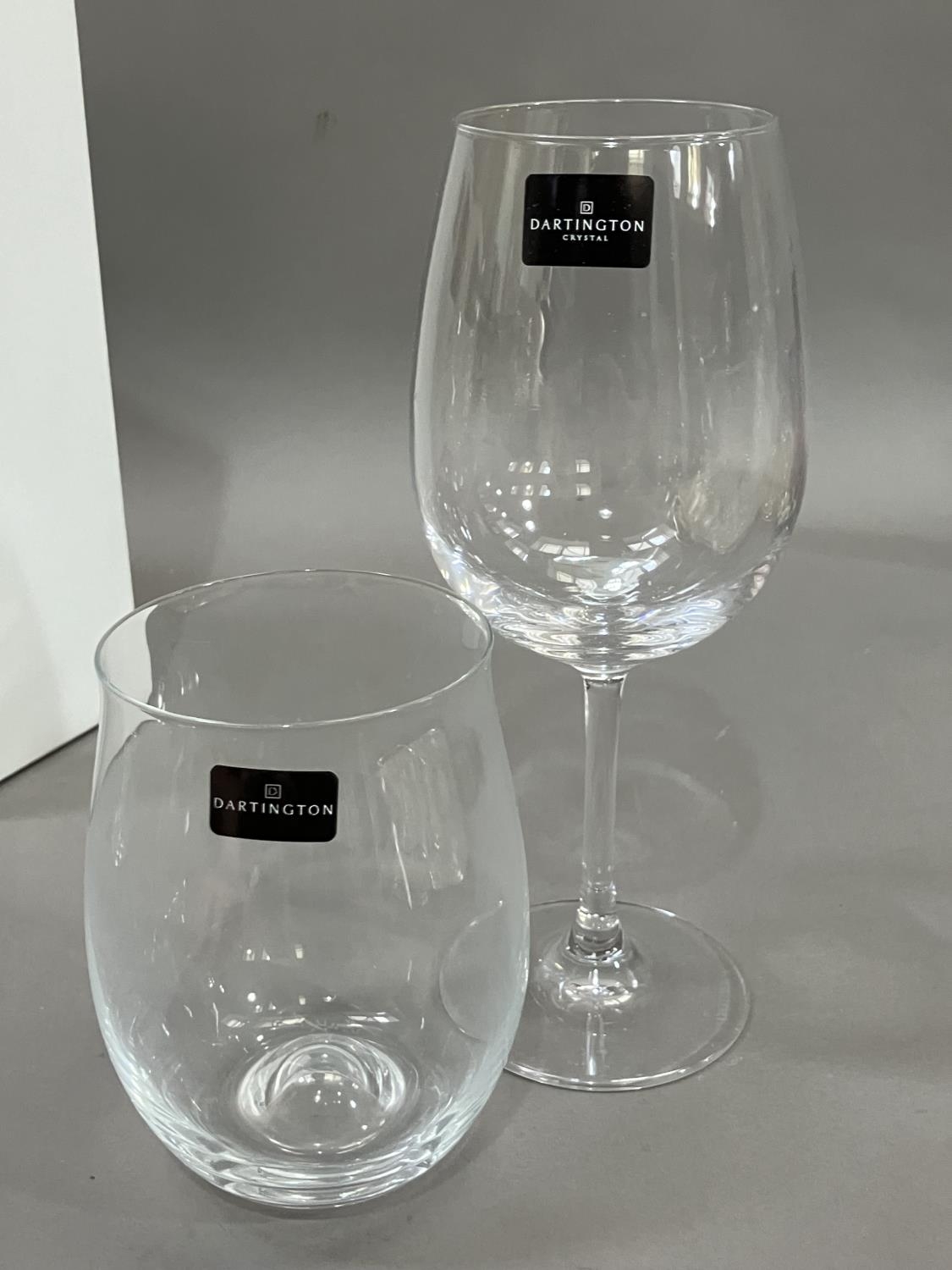 Two sets of Dartington crystal wine tumblers by Tony Laithwaite, and three pairs of Dartington - Image 4 of 4