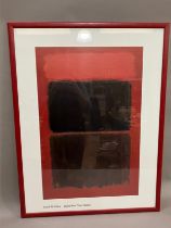 After Mark Rothko 'Light red over black', print, overall with frame 83cm x 63cm