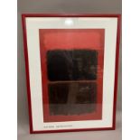 After Mark Rothko 'Light red over black', print, overall with frame 83cm x 63cm