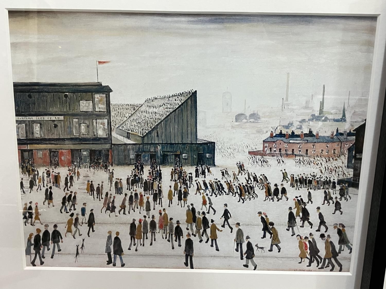 Two King and Mcgaw colour prints after Lowry 'Going to the match' and 'The Football Match', with - Image 3 of 3