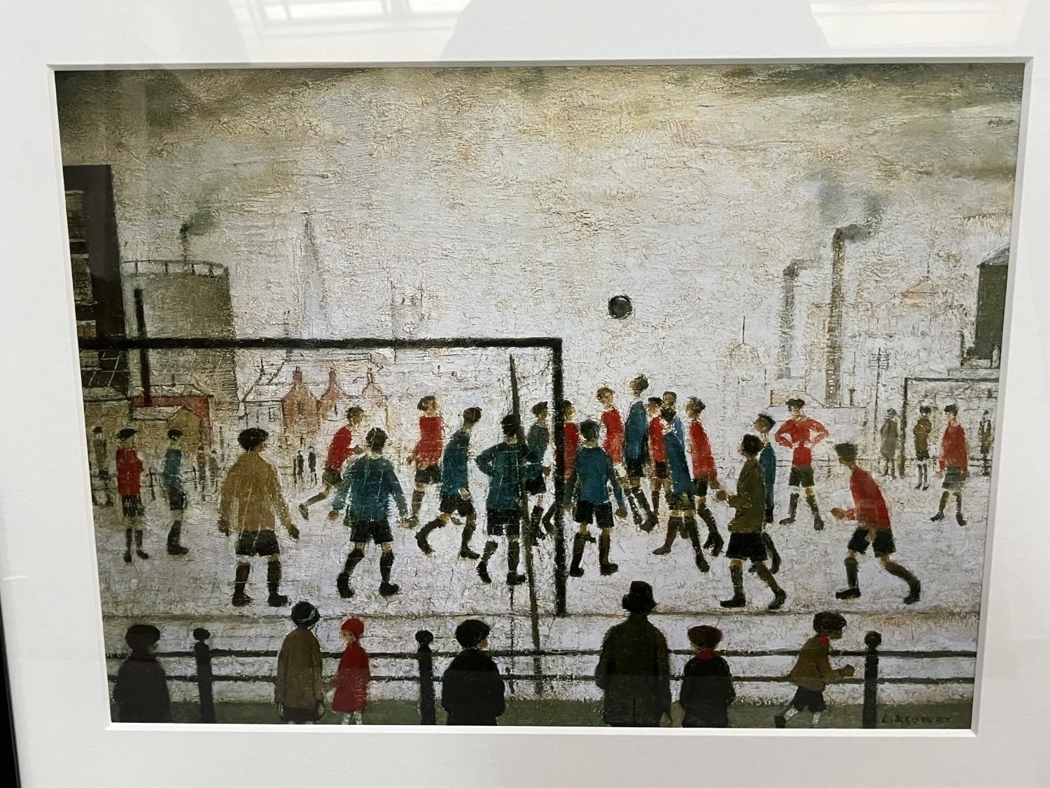 Two King and Mcgaw colour prints after Lowry 'Going to the match' and 'The Football Match', with - Image 2 of 3