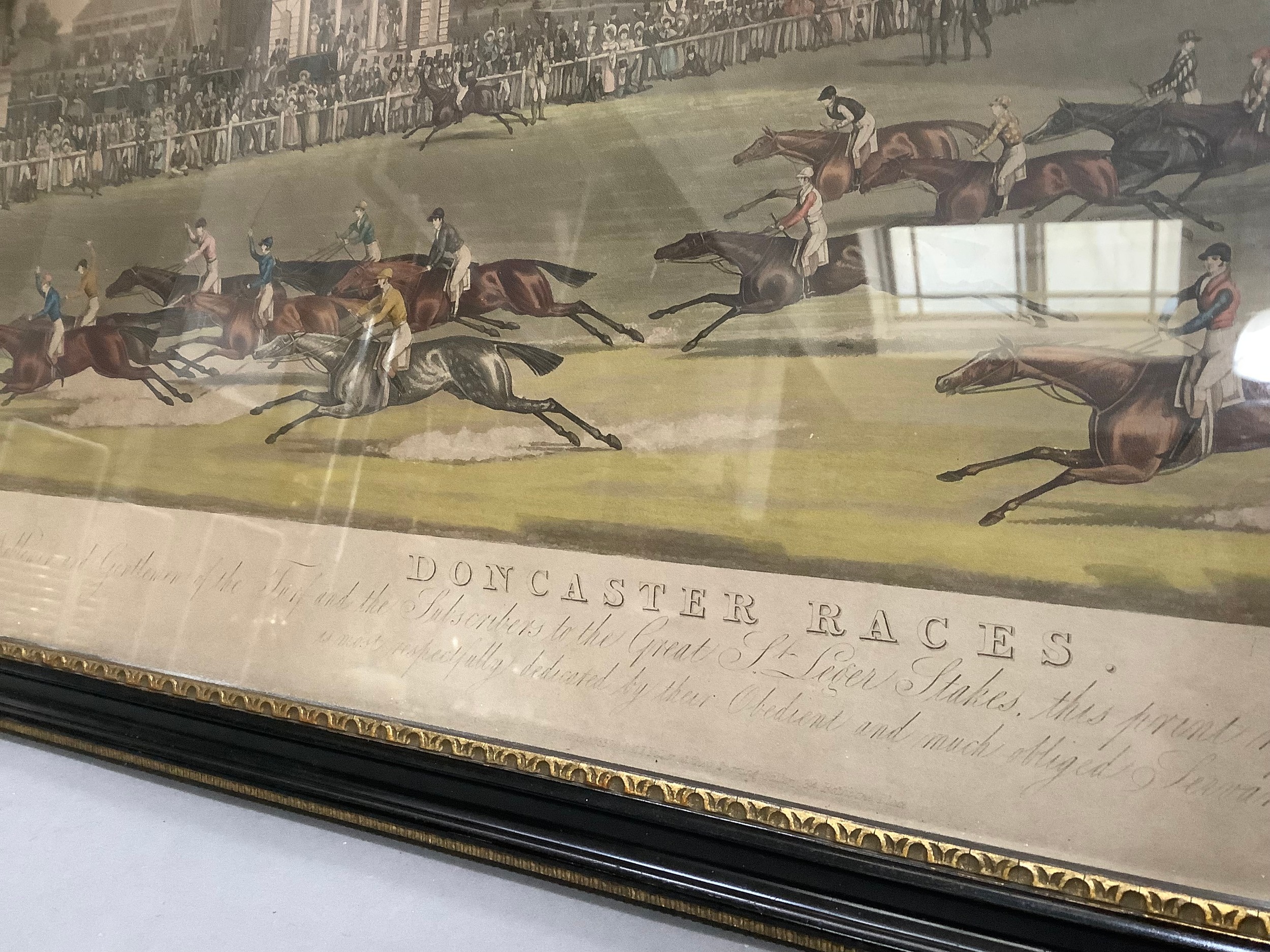 After James Pollard, engraved by Smart and Hunt, published 1833, Doncaster Races, horses starting - Image 3 of 3