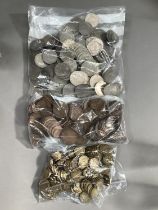 A large quantity of pre decimal cupro-nickel, pennies etc