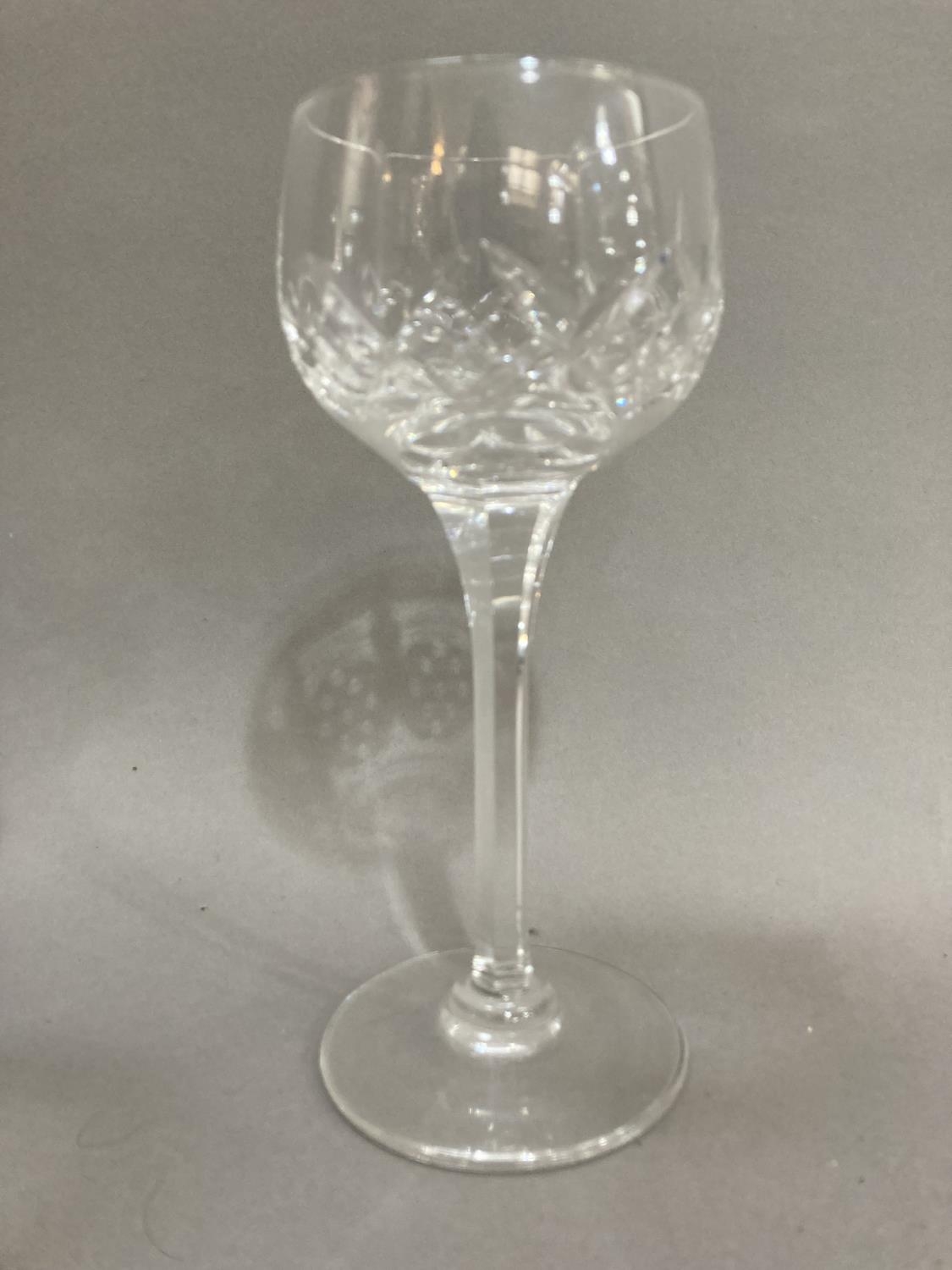 A suite of eight cut glass hock glasses - Image 2 of 2