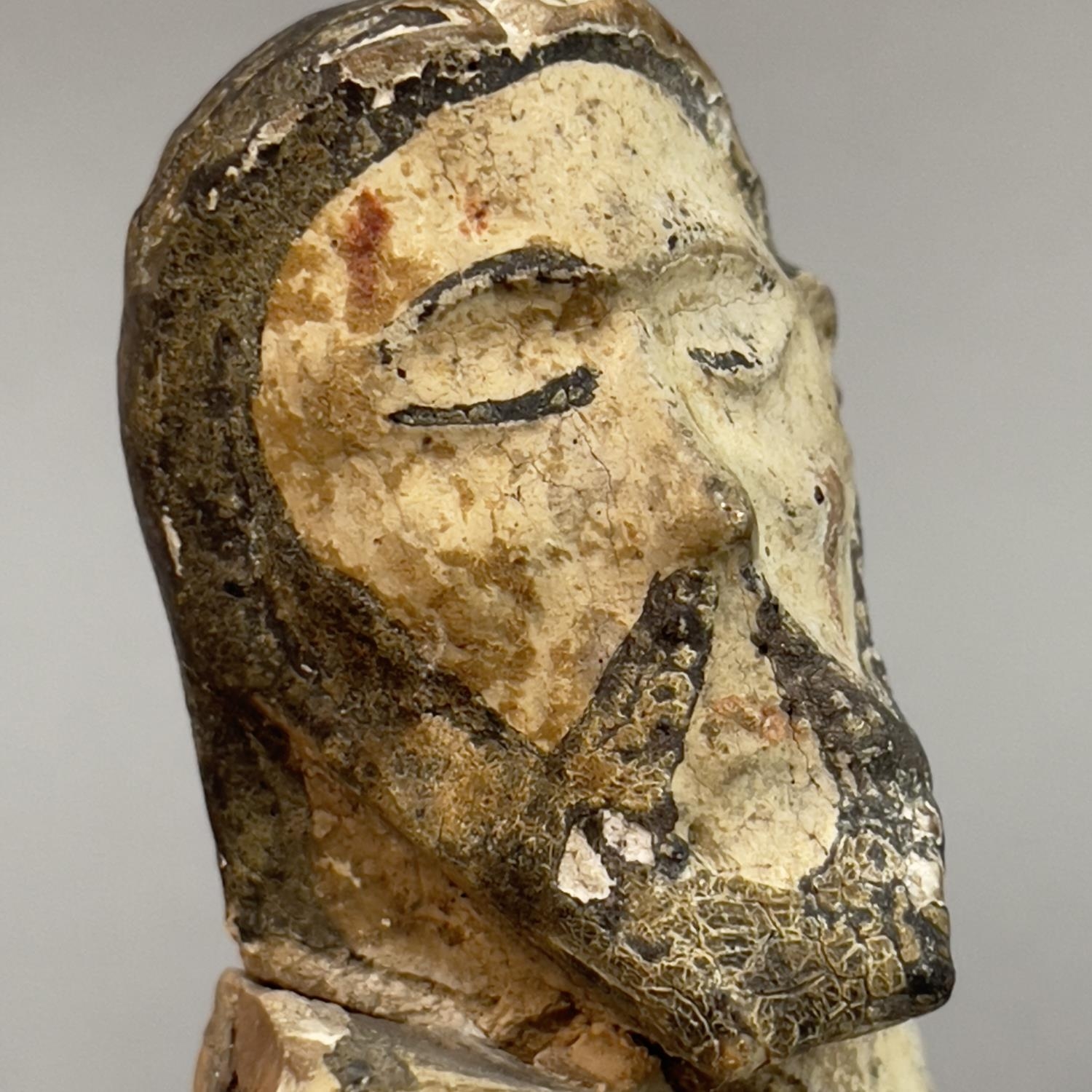An early polychrome carved body of Christ, in fine grain wood, probably 16th/17th century - Image 6 of 6