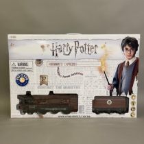 A battery operated Harry Potter Hogwarts Express remote control train set by Hornby Lionel,