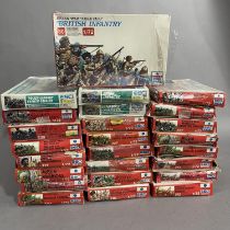 A quantity (25) of boxed, Esci 1/72 scale soldiers and combatants, including French Cavalry Polish