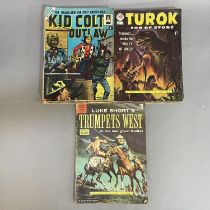 A 1950s collection comics, comprising 5 UK-published, pre-Marvel Kid Colt Comics, including issues