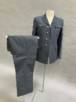 An RAF No 1 dress uniform, dress tunic and trousers