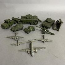 A Dinky Supertoys 660 Thornycroft Mighty Antar with Dinky Supertoys 651 Centurion Tank along with